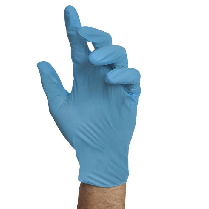 Stellar Plus Blue Nitrile Gloves 6 Mil - Case of 10 Boxes - Kasper Medical Supplies Ltd.