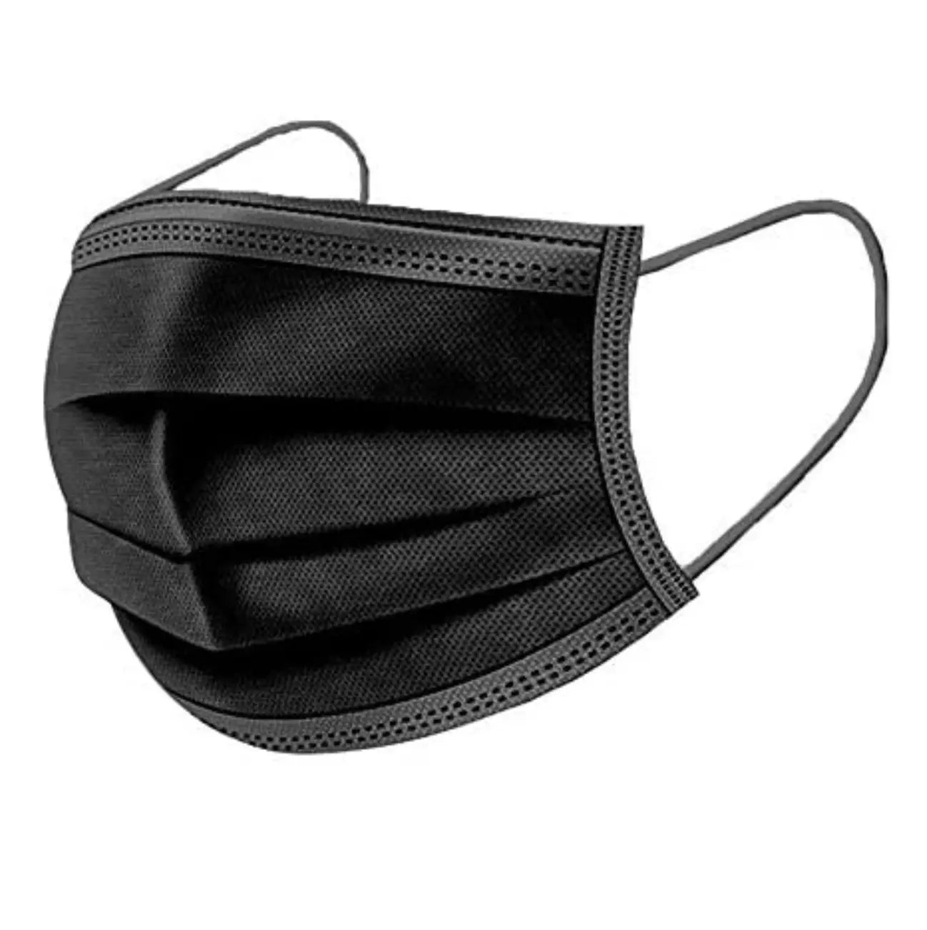 Black Disposable Face Masks (Pack of 50) - Kasper Medical Supplies Ltd.