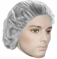 Pleated Polypropylene Bouffant Caps - Case of 1000 KasperMed