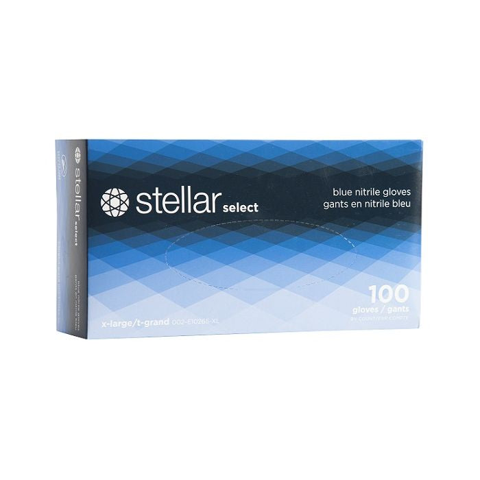 Stellar Select Nitrile Gloves 3 Mil - Case of 10 Boxes - Kasper Medical Supplies Ltd.