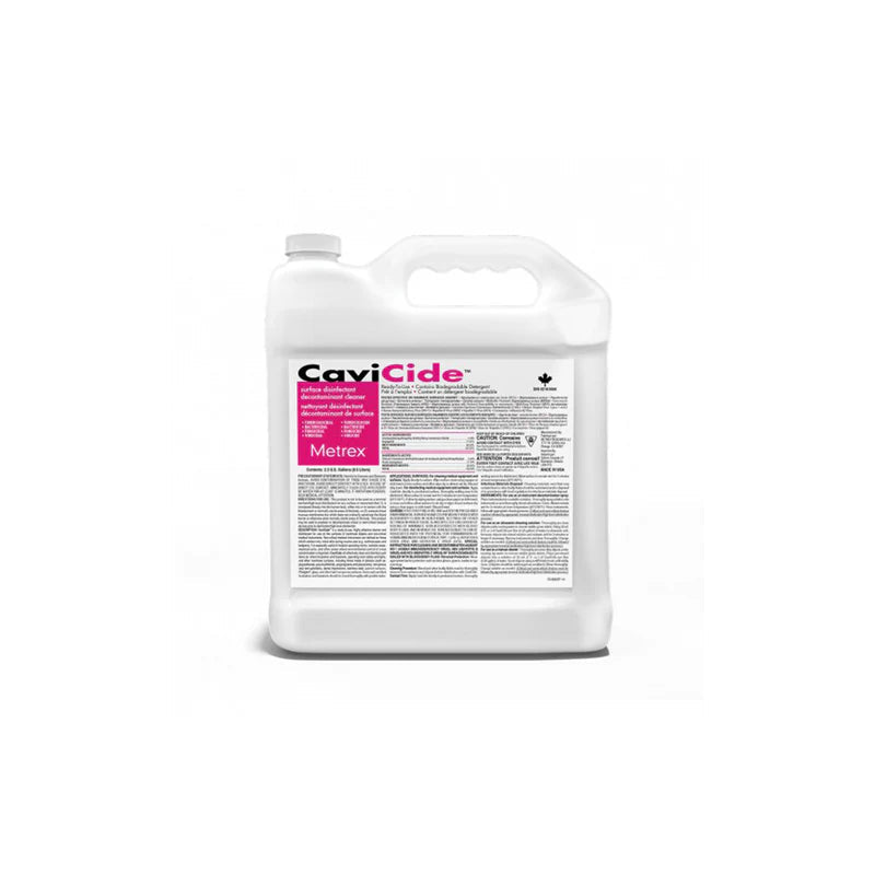 Cavicide 9.5L (2.5 Gallon) Surface Disinfectant (2x2.5 Gallons) - Kasper Medical Supplies Ltd.