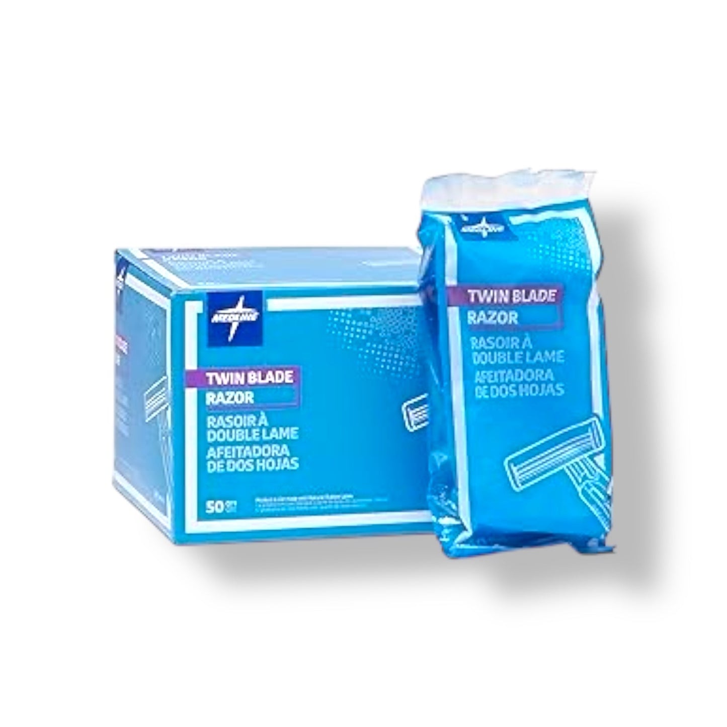 Razor Deluxe Twin Blade Standard - Retail Package of 10 Kasper Medical Supplies Ltd.