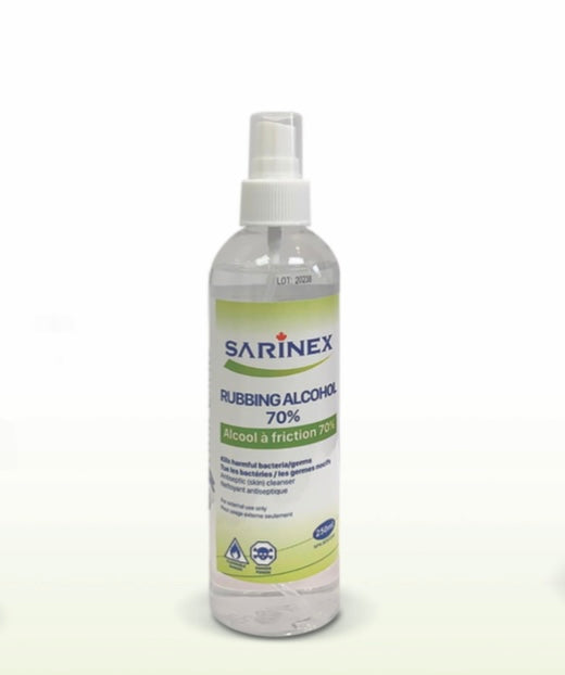 Sarinex Rubbing Alcohol 70% - 250mL (Case of 25) – KasperMed