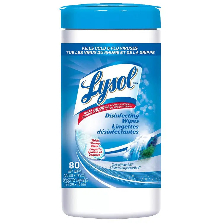 Lysol® Disinfecting Wipes - 80 Wipes - Kasper Medical Supplies Ltd.