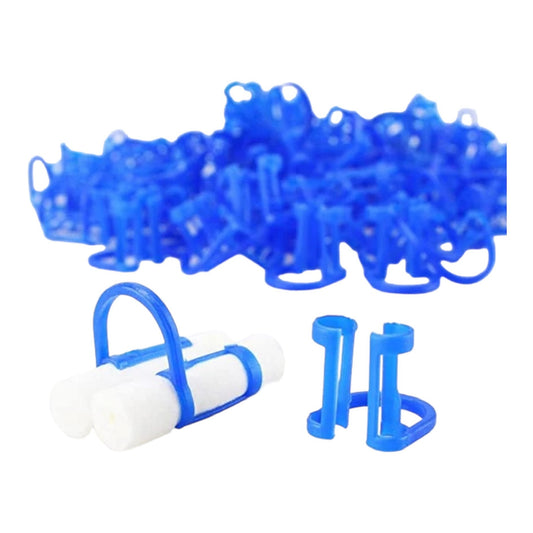 Cotton Roll Holder Clip Disposable - Pack of 100