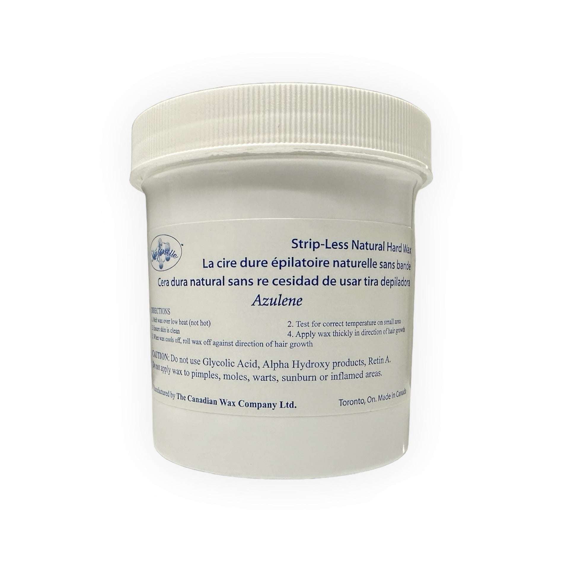 Strip-Less Natural Hard Wax 16oz (Microwaveable) - Kasper Medical Supplies Ltd. 