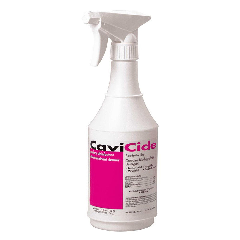 CaviCide Surface Disinfectant Spray Bottle 24oz (12 Tubes)