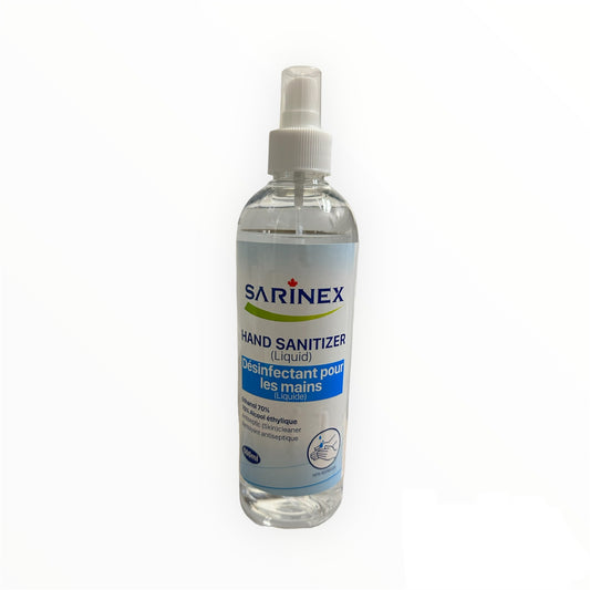 Sarinex Liquid Spray Hand Sanitizer 70% - 500mL (Case of 12)