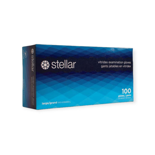 Stellar Blue Vitridex Gloves 100/Box - Case of 10 Boxes