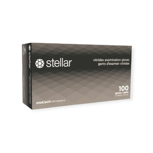 Stellar Black Vitridex Gloves 100/Box - Case of 10 Boxes