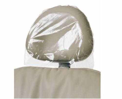 Headrest Cover Clear Plastic - 500/Box