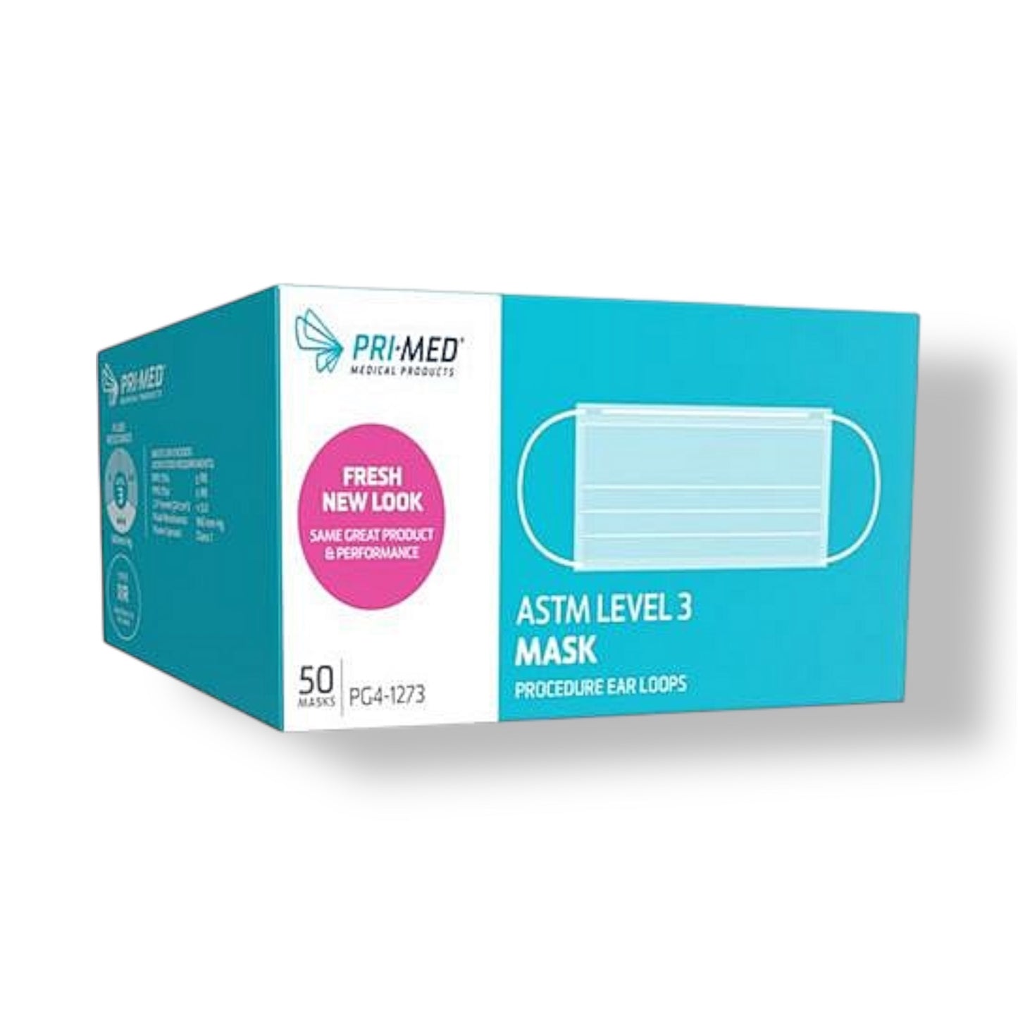 Pri-Med Ear-loop Indigo Face Mask ASTM Level 3 | PG4-1273 | Case of 10 Boxes