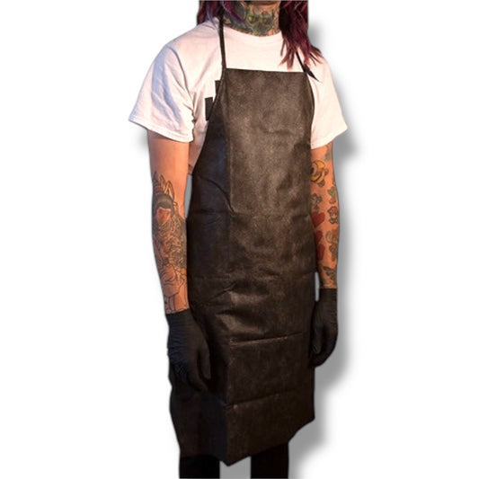 Non-Woven Black Apron - 28”x35” (Case of 50)
