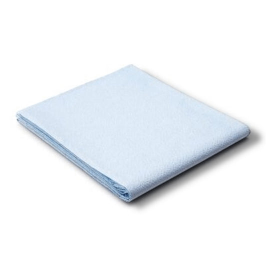 Blue Drape Sheet, Tissue/Poly - 40”x60” (Case of 100)