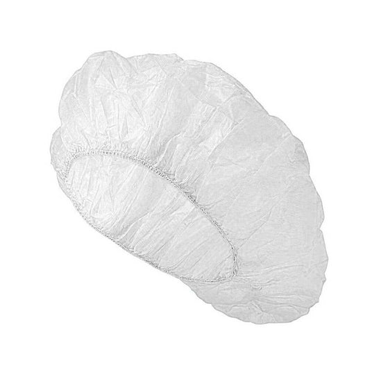 White Disposable Bouffant Caps - Case of 1000