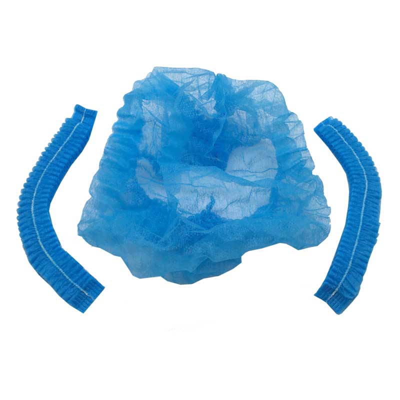 Blue Disposable Bouffant Caps - Case of 1000