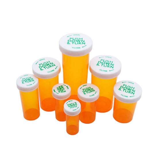 Push & Turn Child Resistant Vials