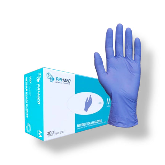 Pri-Med Nitrile Exam Gloves 200/Box - Case of 10 Boxes KasperMed